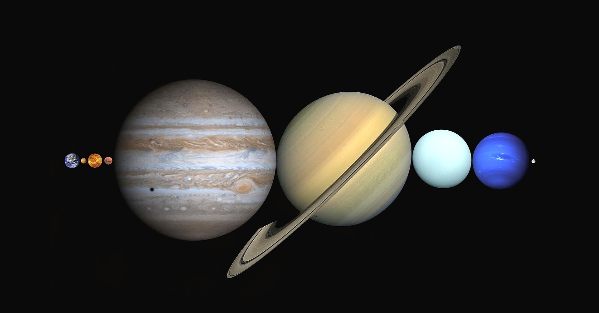 Os planetas do Sistema Solar cabem quase inteiramente no espaço entre a Terra e a Lua - woahdude/reddit