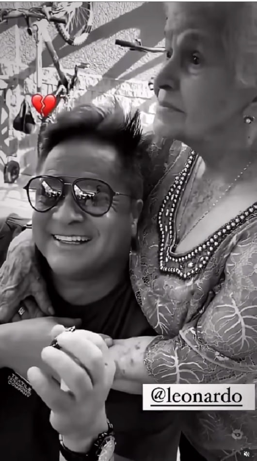 O sertanejo Leonardo fez uma linda declaração para a mãe, Dona Carmem