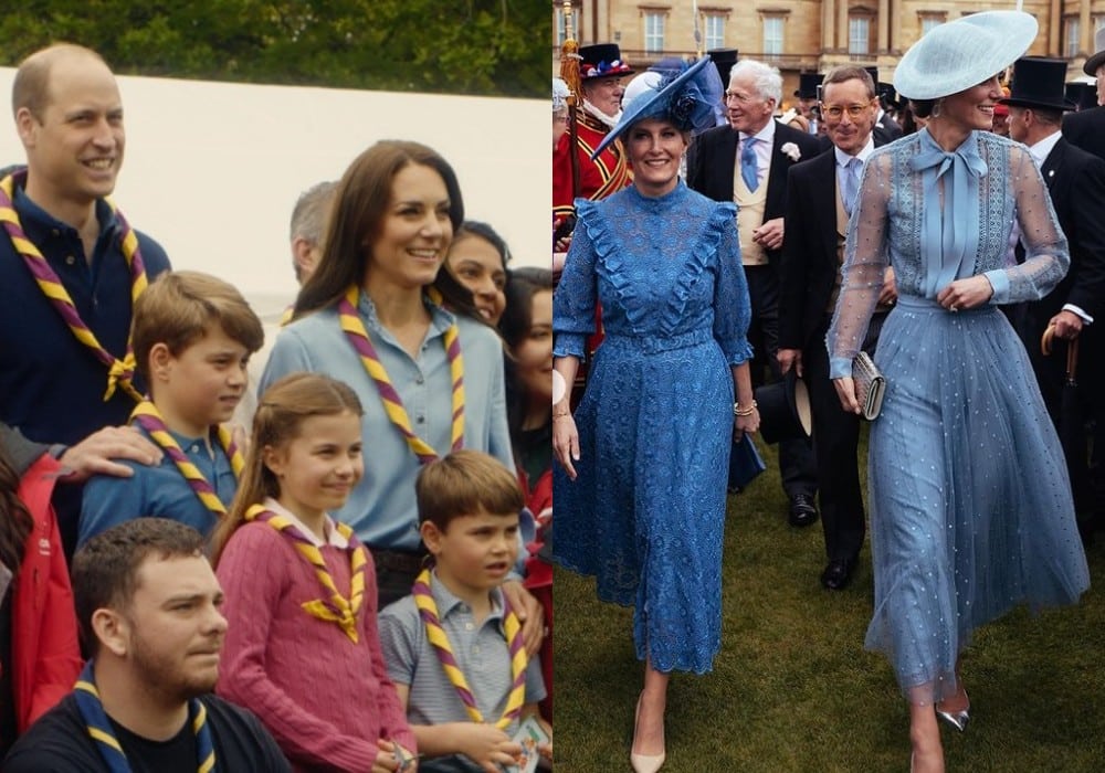 Princesa Kate Middleton junto com seus filhos